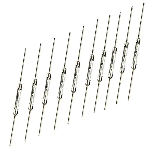 10 מתגי ריד מזכוכית 2×14 מ״מ ‏(פתוח במצב רגיל)
