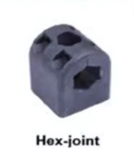 מחבר שישייה (Hex-joint) 🔗 עוזר לקשר מרכיבים בצורה מרוכבת – שדרוג למודולריות.