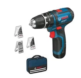בוש GSR 12-4-LI - מברגה 12V כולל 2 סוללות 1X4A/Hr + 1X2A/Hr+מטען+סט אביזרים+תיק (15990.G6L)