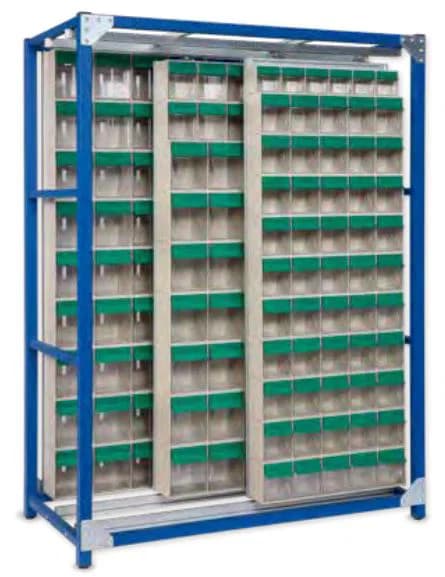 ארון אחסון רב תא נע אקונומי 125X66X210