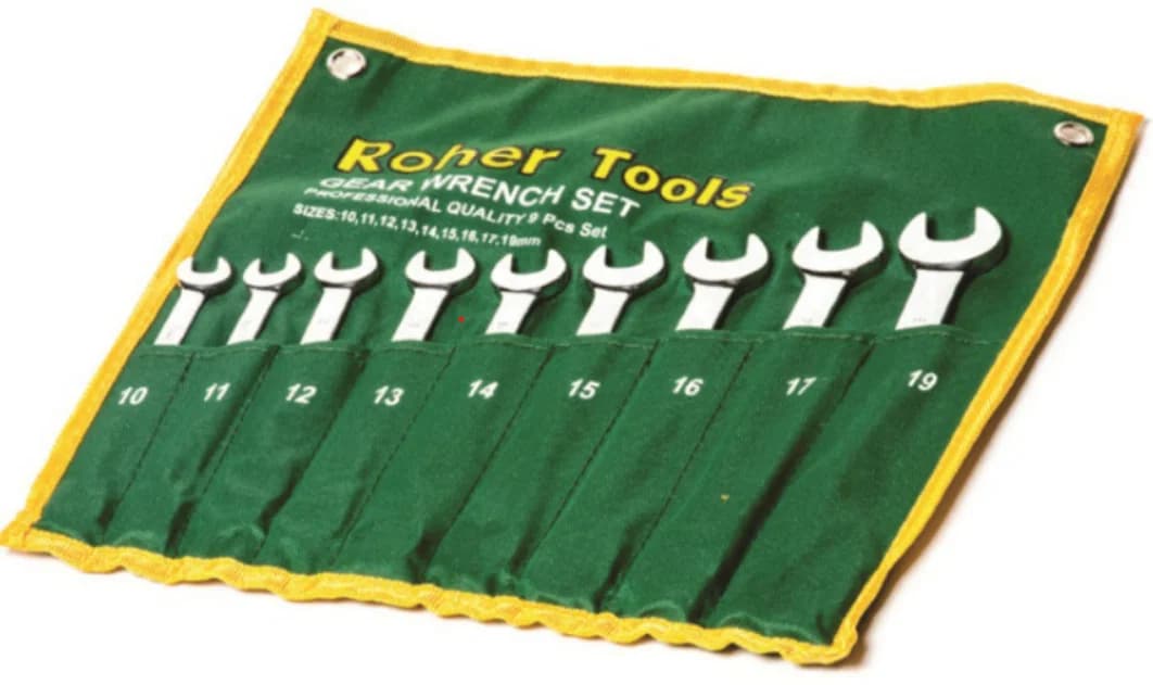 סט 9 מפתחות רינג רצ'ט-פתוח 10-19 מ"מ ROHER