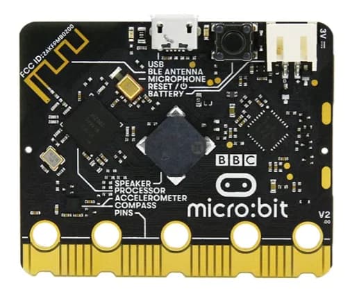 BBC Micro:Bit V2 - הלוח החדש, המשופר מיקרוביט גירסה 2.0, עם רמקול, שיפורי חומרה