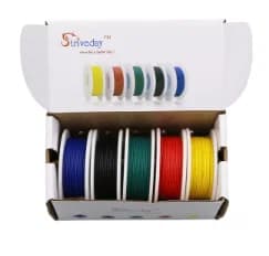 ערכת חוטים חד גידי 30 מטר 5 צבעים striveday AWG22 (מעולה כסט חוטי גישור למטריצה)