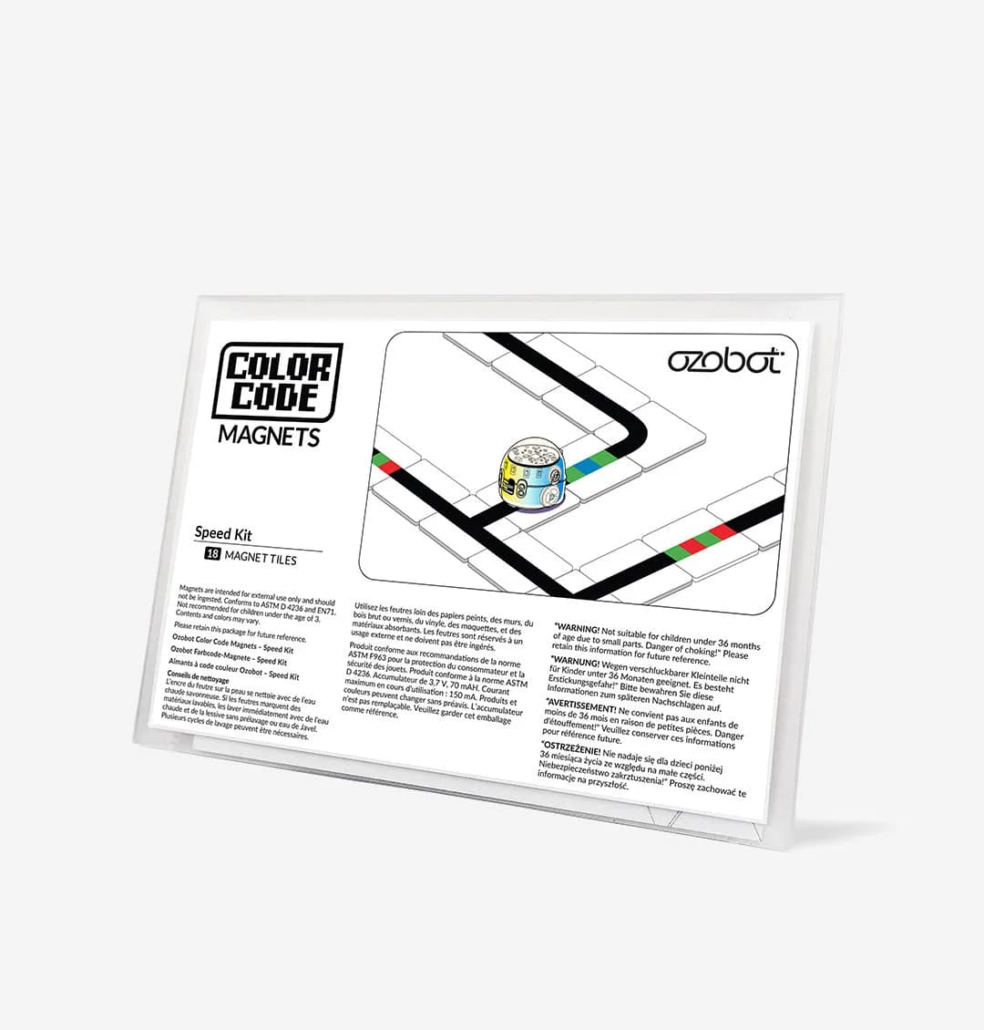 Color Code Magnets של Ozobot – ערכת מהירות (18 חלקים)