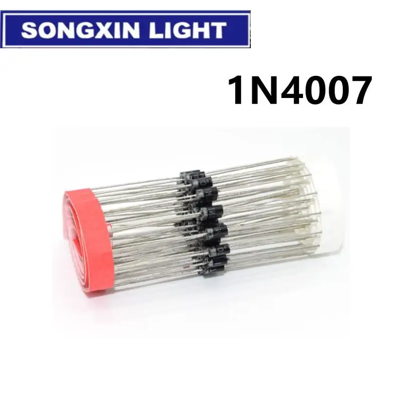 100 דיודות יישור 1N4007 (1A, 1000V)