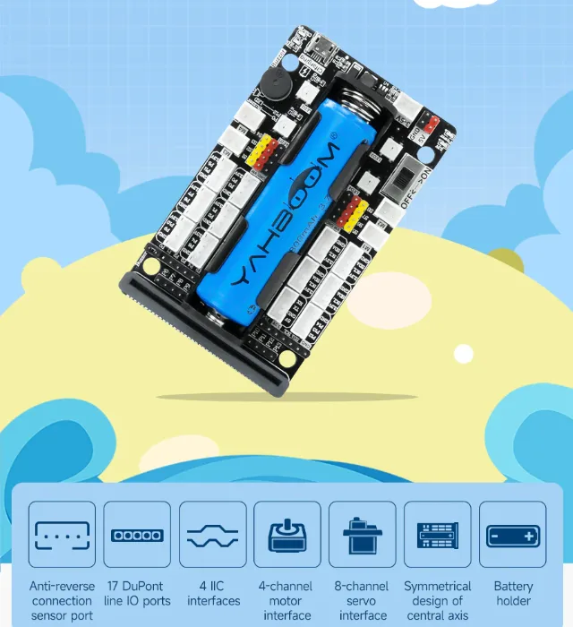 הרחבה סופר ביט Super:bit expansion board for BBC micro:bit