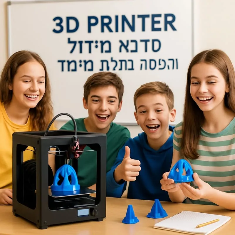 סדנת רובוטיקה – מידול והדפסה בתלת-ממד