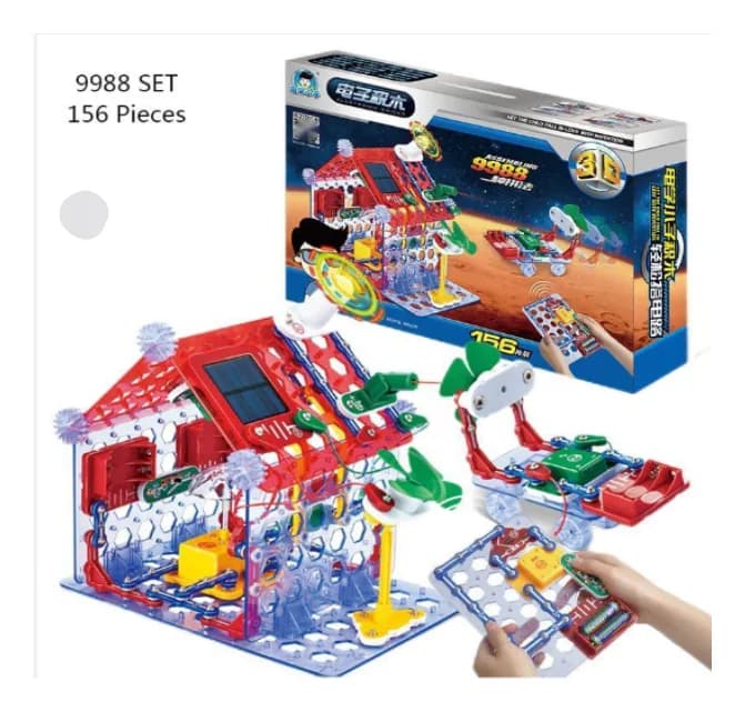 ערכת מעגלים חשמליים גדולה – 156 חלקים (9988)
